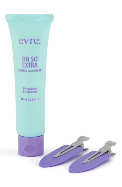 Oh So Extra Cleanser + Creaseless Hair Clips Holiday Set (Limited Edition) $15 Value