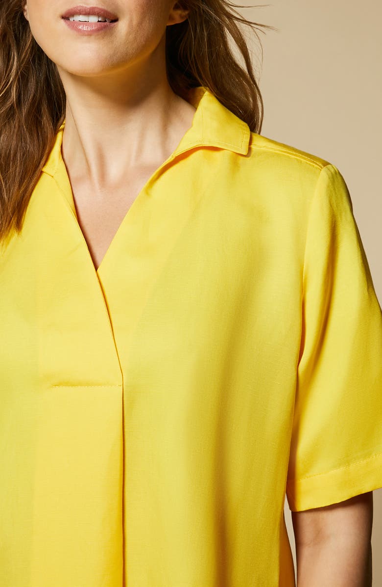 Marina Rinaldi Tencel<sup>®</sup> Lyocell & Linen Flared Dress, Alternate, color, 