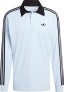 adidas 3-Stripes Long Sleeve Rugby Shirt