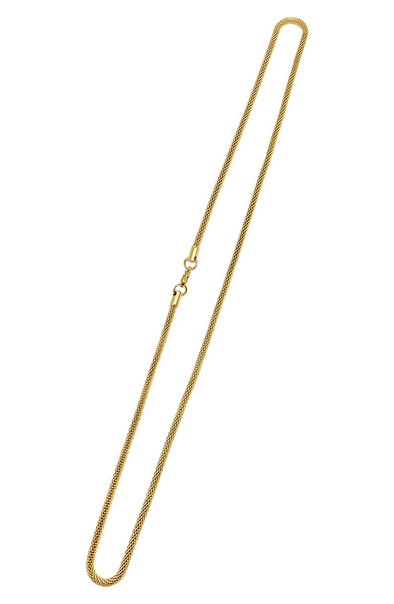 Adornia Water Resistant Textured Chain Necklace, Alternate, color, 