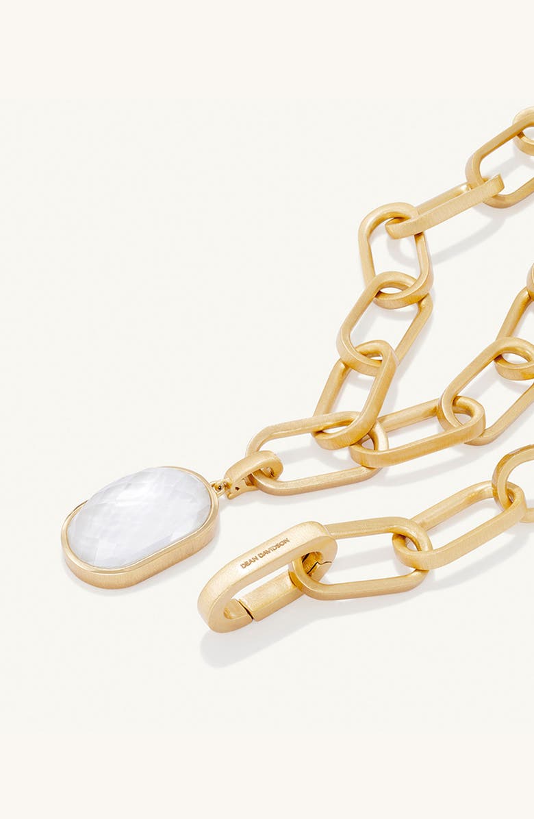 Dean Davidson Mercer Statement Collar Necklace, Alternate, color, Iridescent Pearl/ Gold
