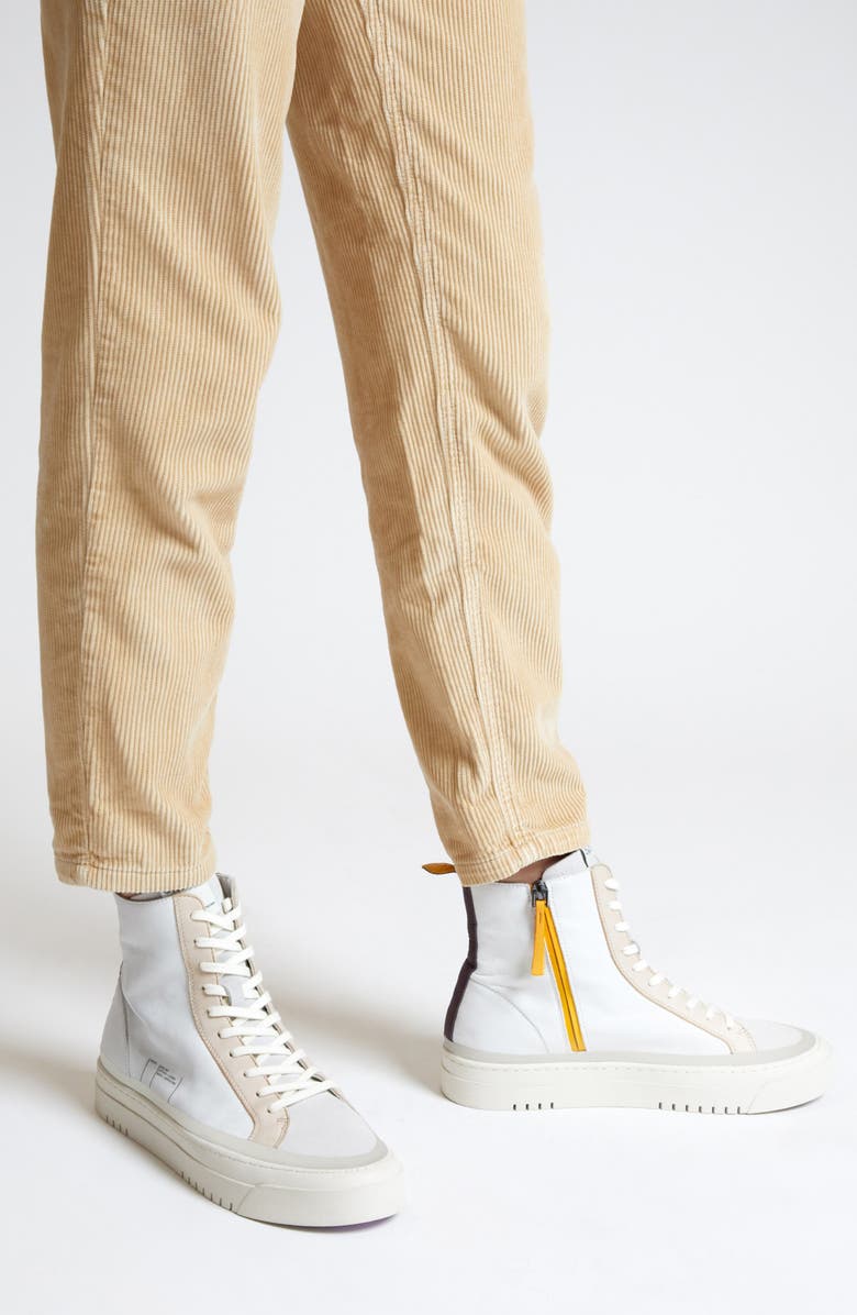 Oncept Lisbon High Top Sneaker, Alternate, color, White Cloud - Cappuccino