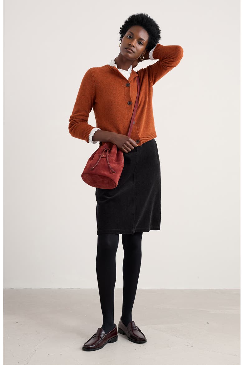 Tern Tide Merino Wool Blend Cardigan, Alternate, color, KNIT MELANGE RUSTED