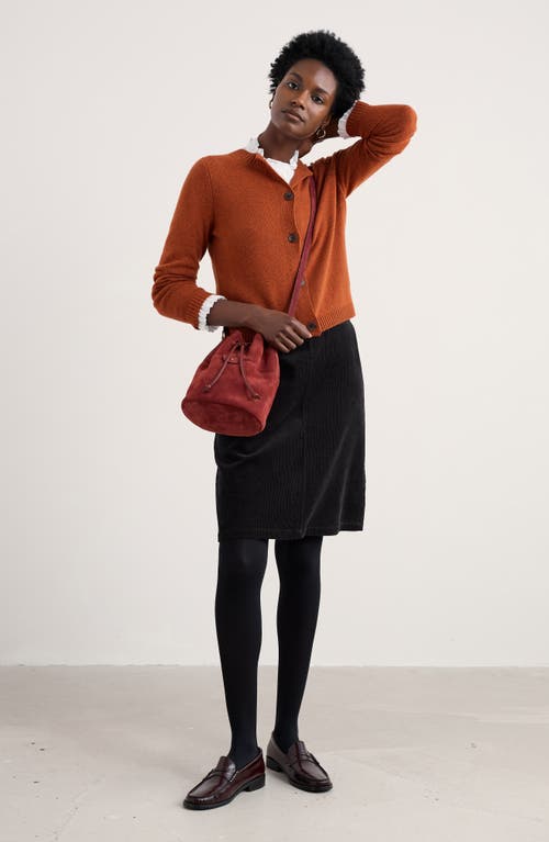 Seasalt Cornwall Tern Tide Merino Wool Blend Cardigan In Orange