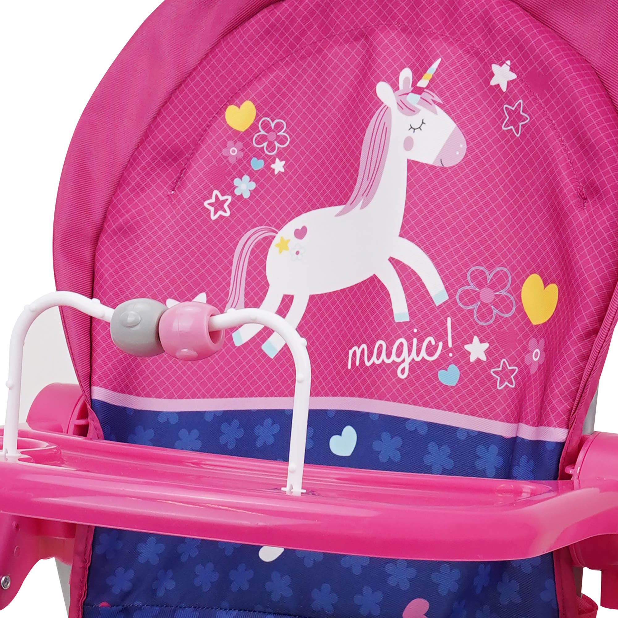 Unicorn Doll Highchair Kids, Fits Dolls 21