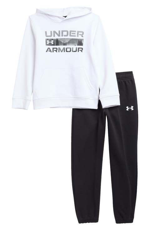 Kids' Stacked Logo Hoodie & Joggers Set (Big Kid)