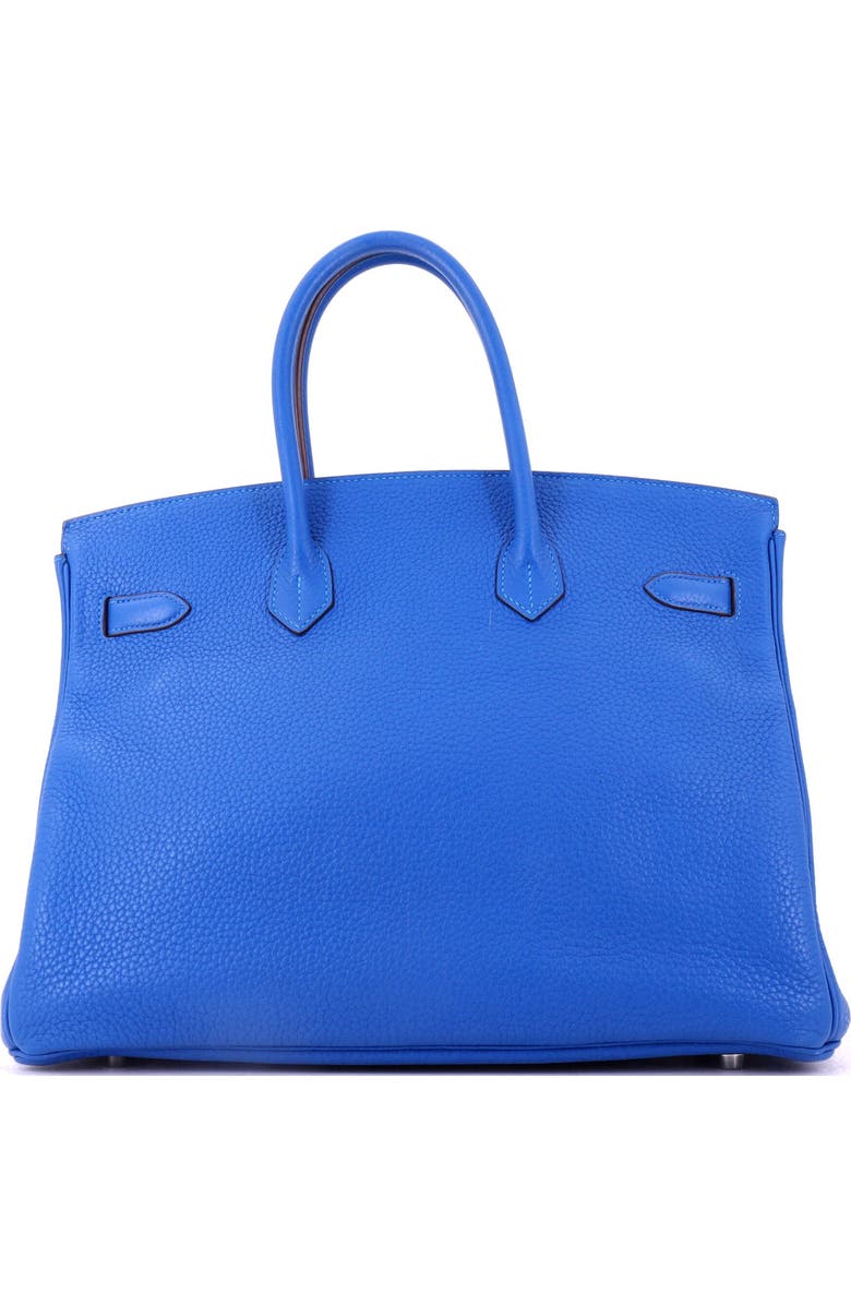 Pre-Owned Hermes Birkin Handbag Blue Clemence with Palladium Hardware 35, Alternate, color, Mykonos