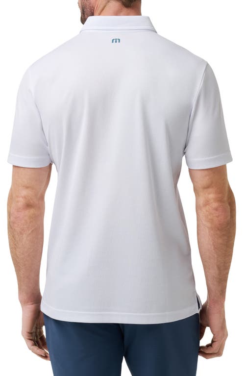 Travismathew Overstay Chest Stripe Polo In White