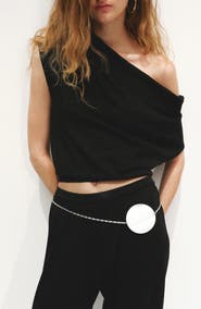 MANGO Draped Neck Sweater