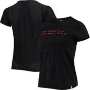 THE WILD COLLECTIVE Women's The Wild Collective Black Chicago Fire Mesh T-Shirt