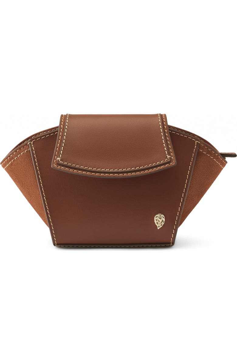 Helen Kaminski Dalida Leather & Suede Crossbody Bag, Main, color,