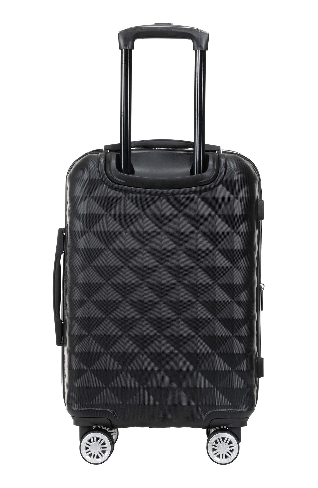 Kenneth Cole Reaction Diamond Tower 20" Hardside Spinner Luggage, Alternate, color, Black