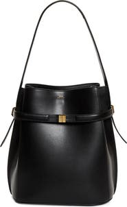 TOTEME Belted Leather Bucket Bag