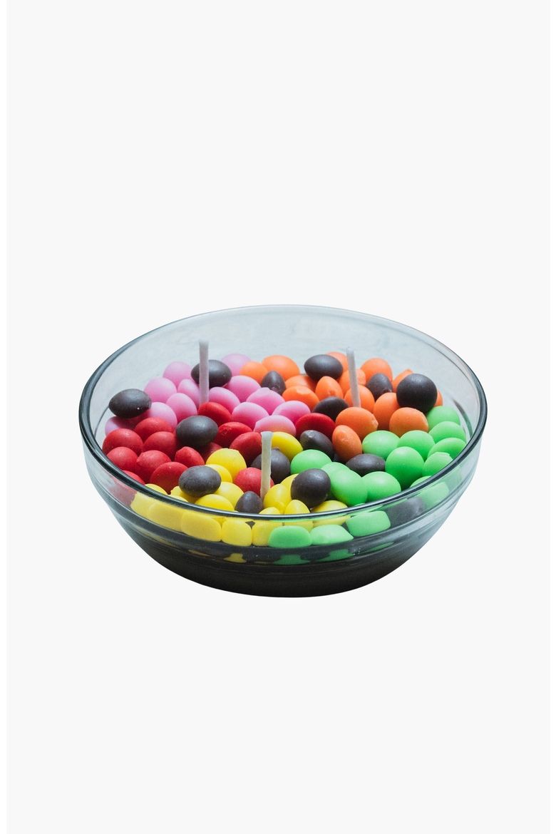 Rainbow Sugar Bowl Scented Candle, Alternate, color, Multicolored Pastels