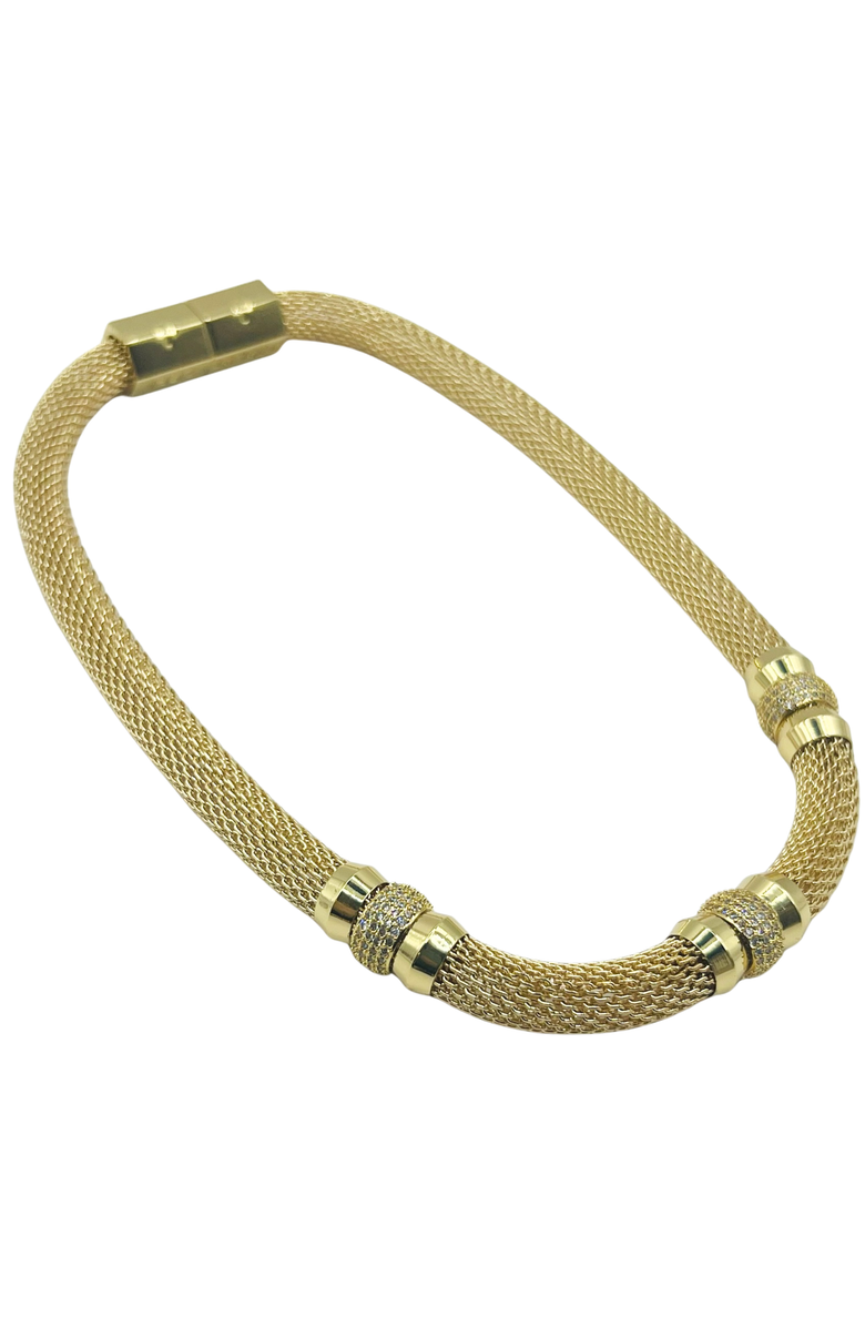 HOLST+LEE Fancy Mesh Necklace, Alternate, color, Gold