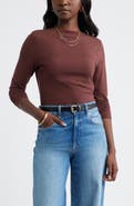 Caslon® Long Sleeve Boat Neck T-Shirt