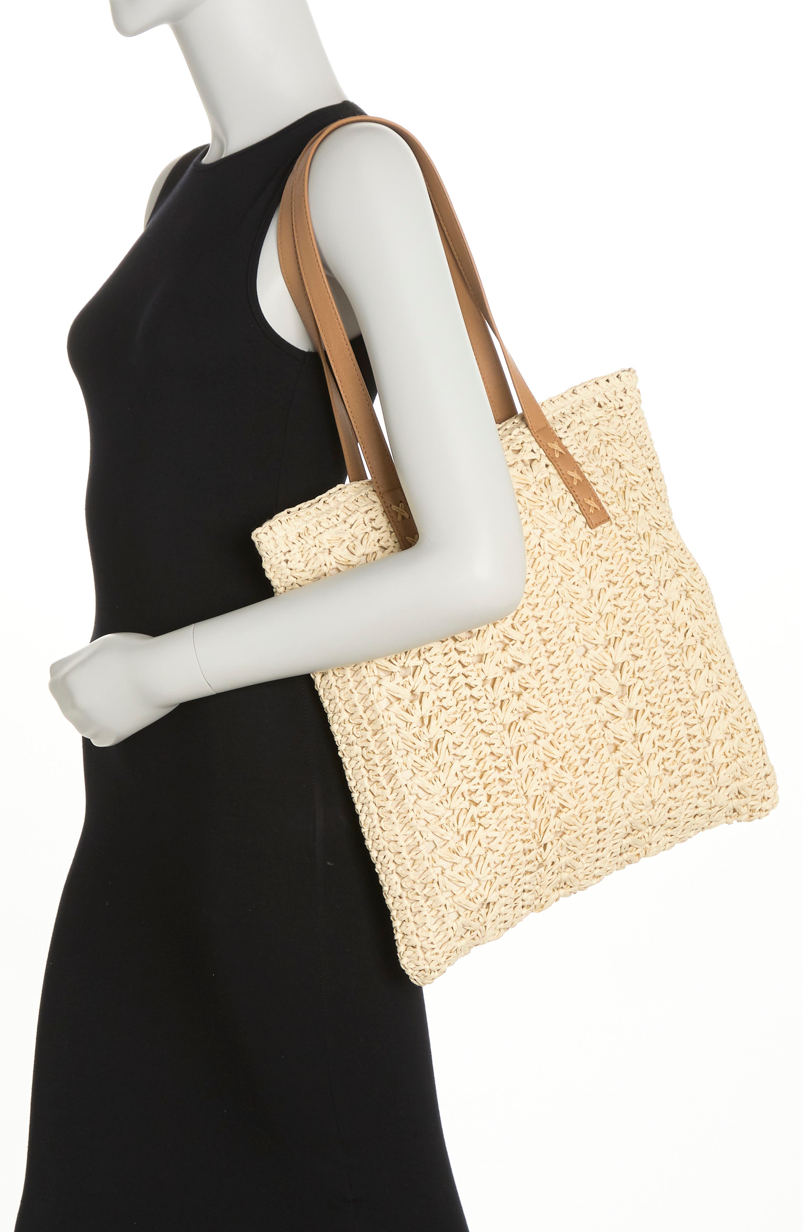 Lulla Collection by Bindya Straw Shoulder Bag | Nordstromrack