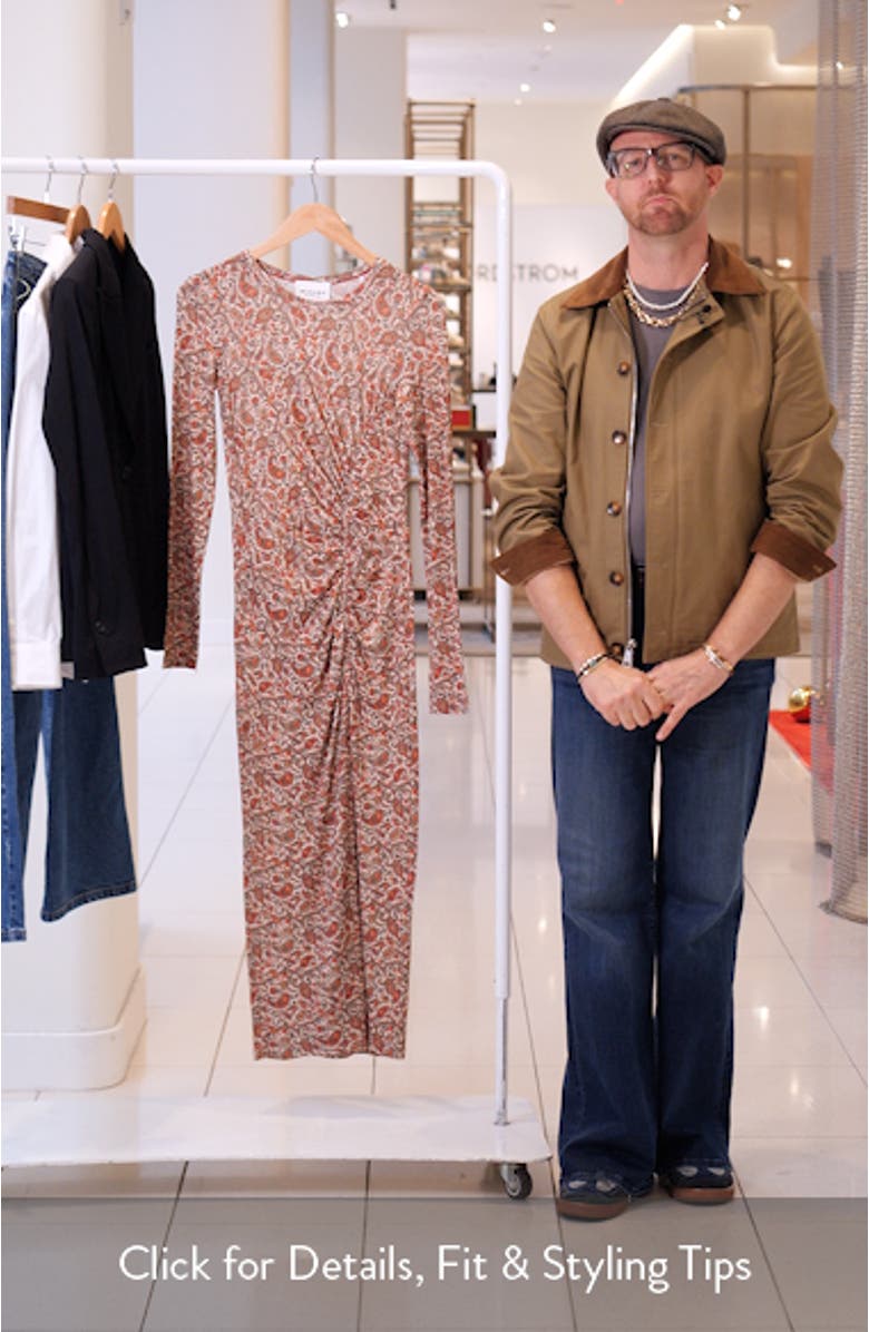 Jelina Ruched Long Sleeve Maxi Dress, sales video thumbnail