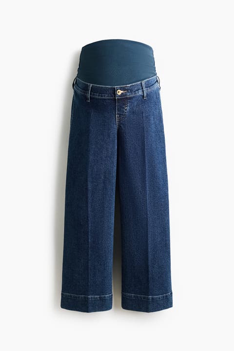 Mama Wide High Waist Ankle Jeans
