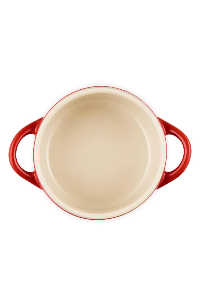 Le Creuset Holly Collection Mini Round Cocotte, Alternate, color, Cerise