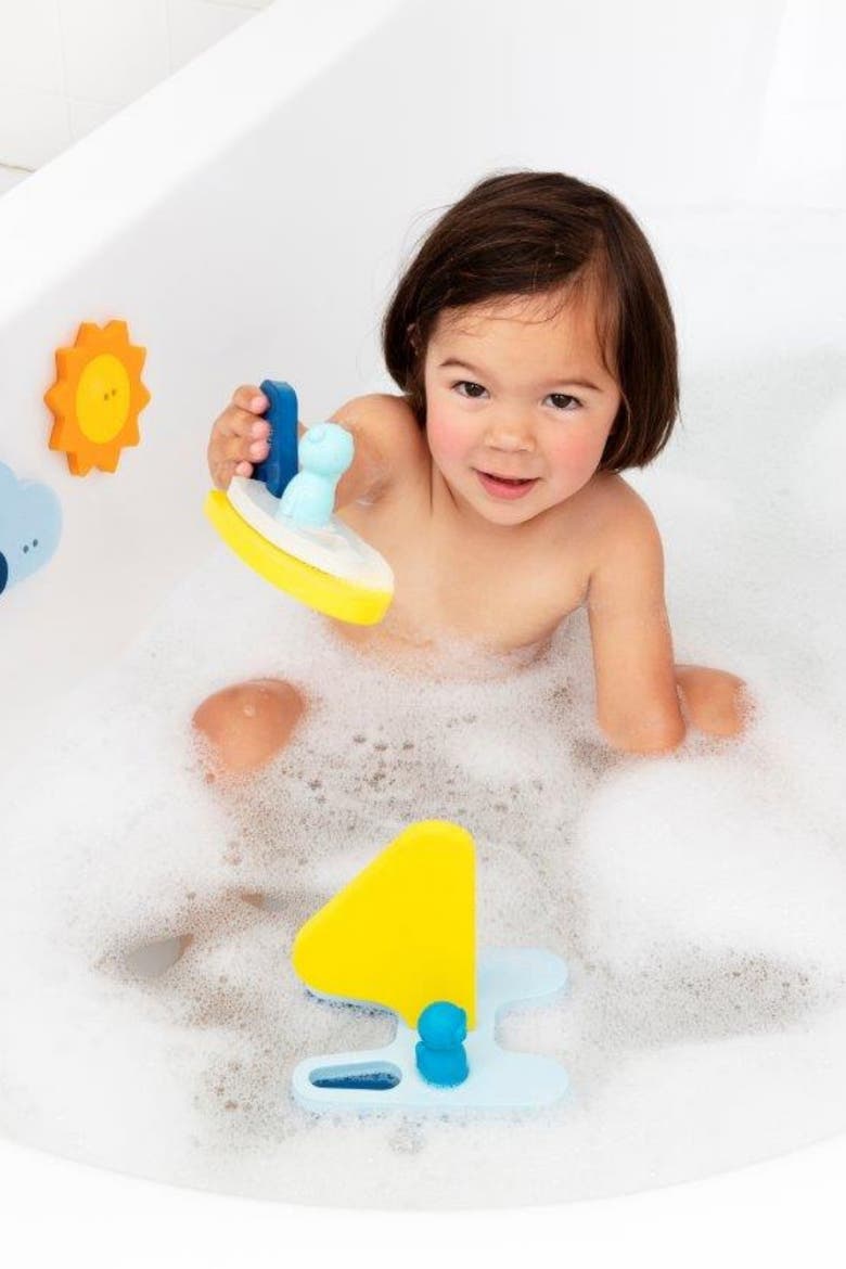 Puzzle Friends Sail Floating 3D Bath Puzzle, Alternate, color, Multi