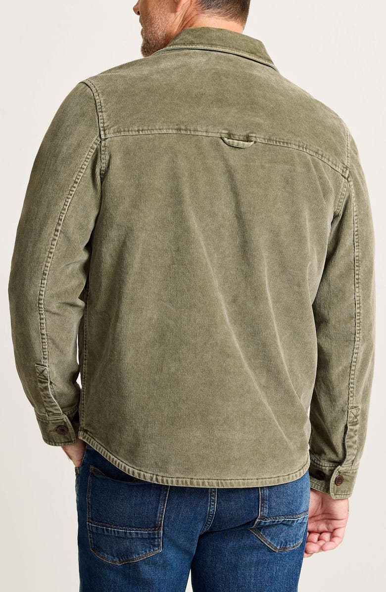 Tommy Bahama Camden Corduroy Shirt Jacket, Alternate, color, Oakmoss