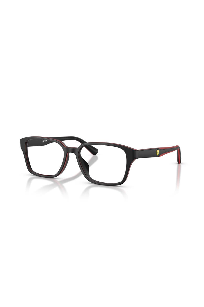 54mm Rectangle optical glasses, Main, color, Black/ Red