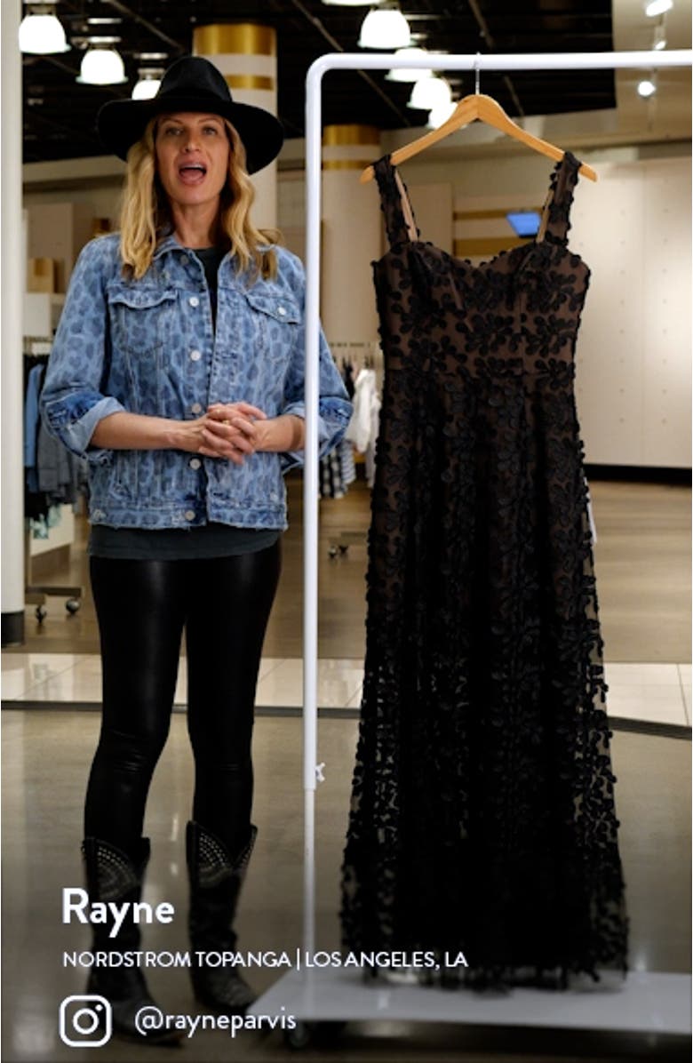 Anabel Semisheer Sweetheart Neck Gown