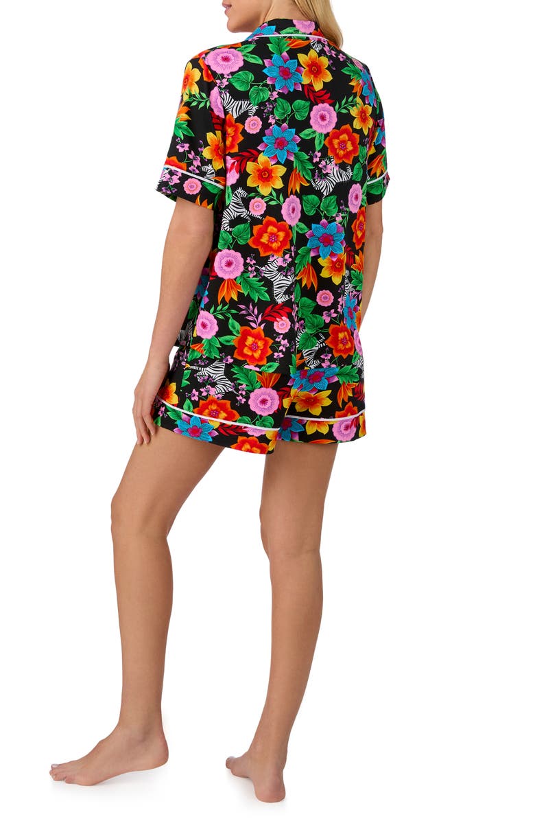 Room Service Pjs Piped Print Short Pajamas, Alternate, color, 