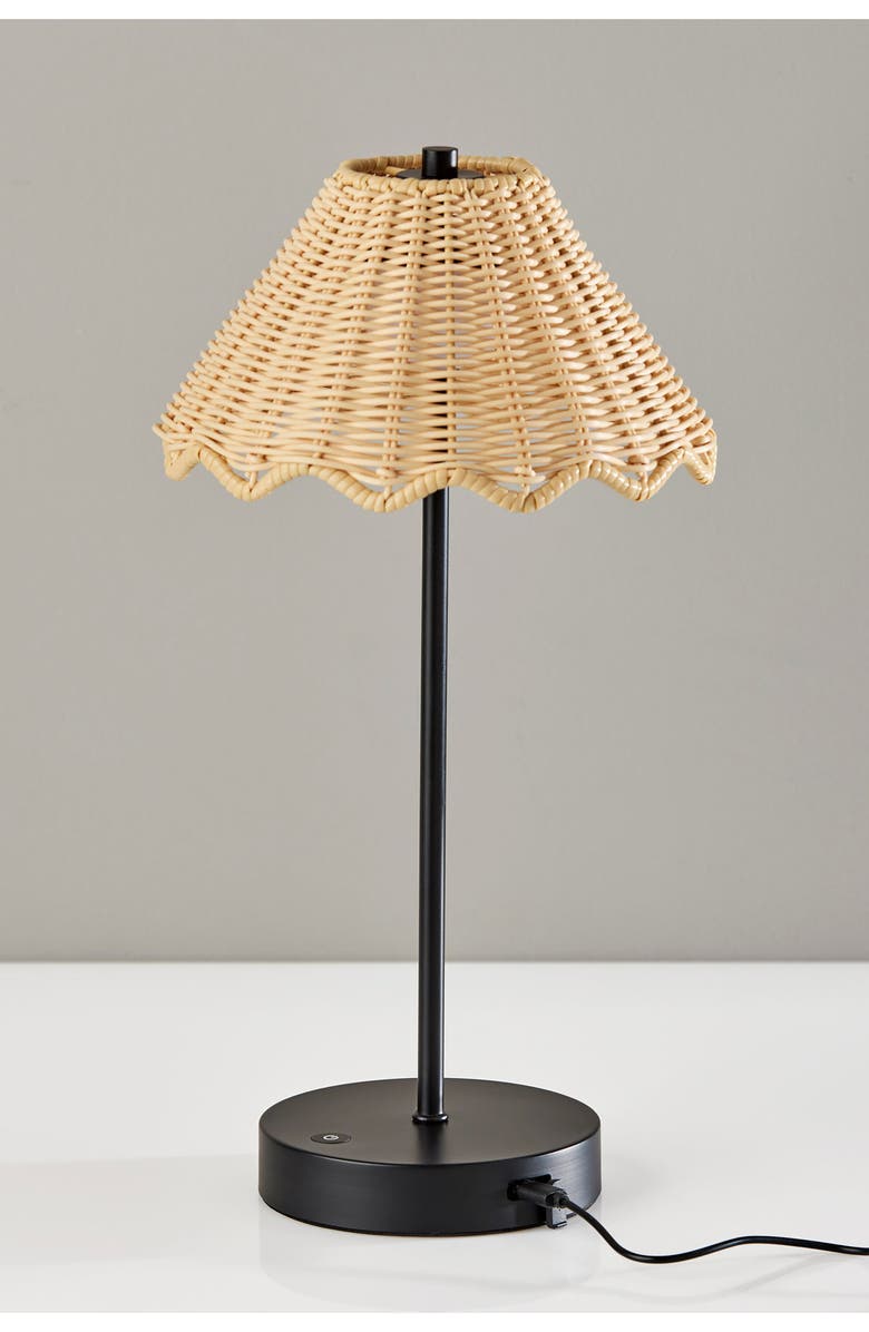 ADESSO LIGHTING Stevie LED Cordless Lamp, Alternate, color, Black