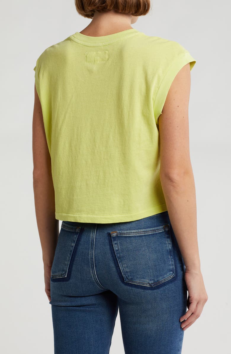 THE GREAT. The Square Top, Alternate, color, Lime Zest