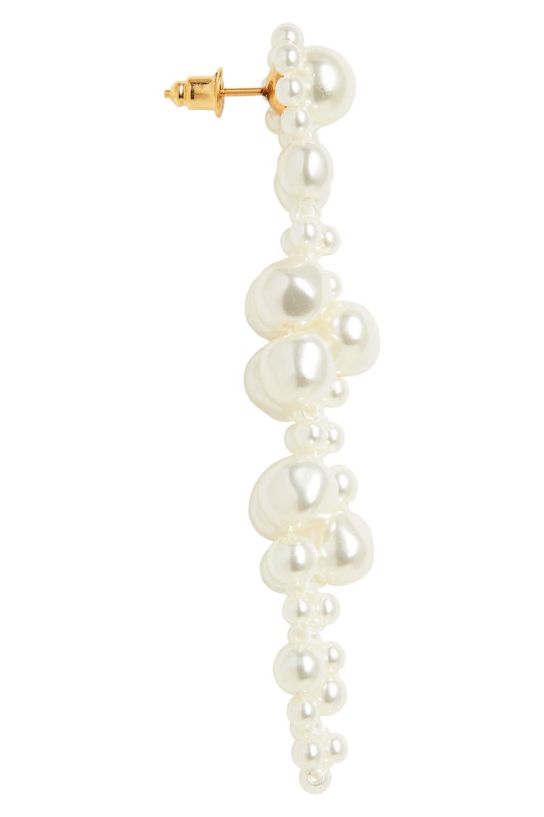 Resin Drip Earrings, Alternate, color, PEARL