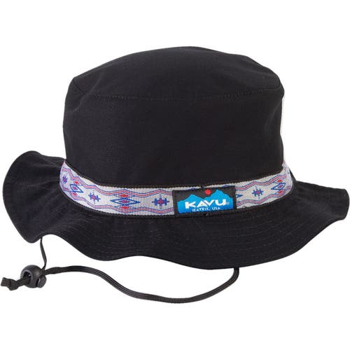 Kavu Organic Strap Bucket Hat In Black