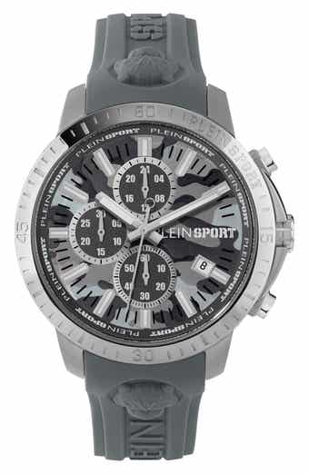 PHILIPP PLEIN Plein Gain Silicone Strap Chronograph Watch, 43mm