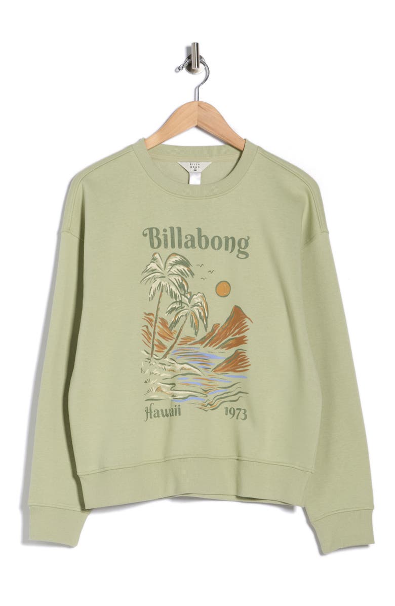 Billabong Dawn Patrol Graphic Sweatshirt, Alternate, color, Pistachio