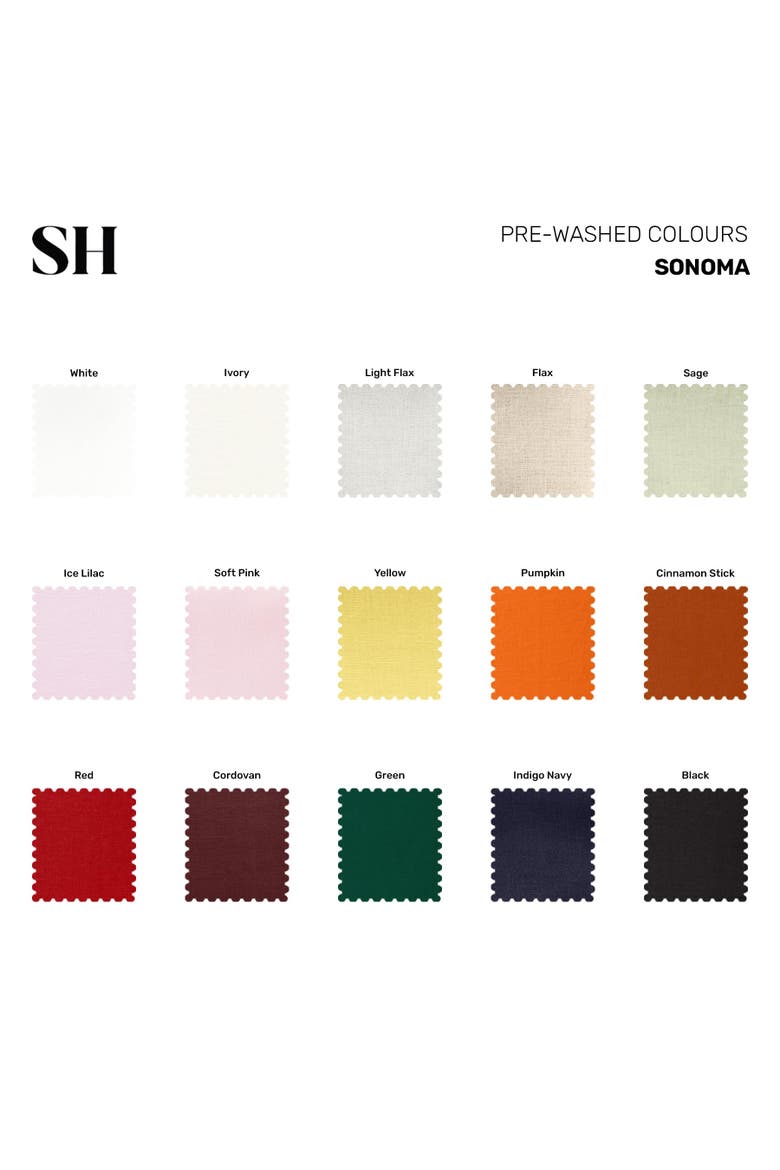 Linen Dinner Napkins Set of 6, 20 x 20" - Sonoma, Alternate, color, Light Flax