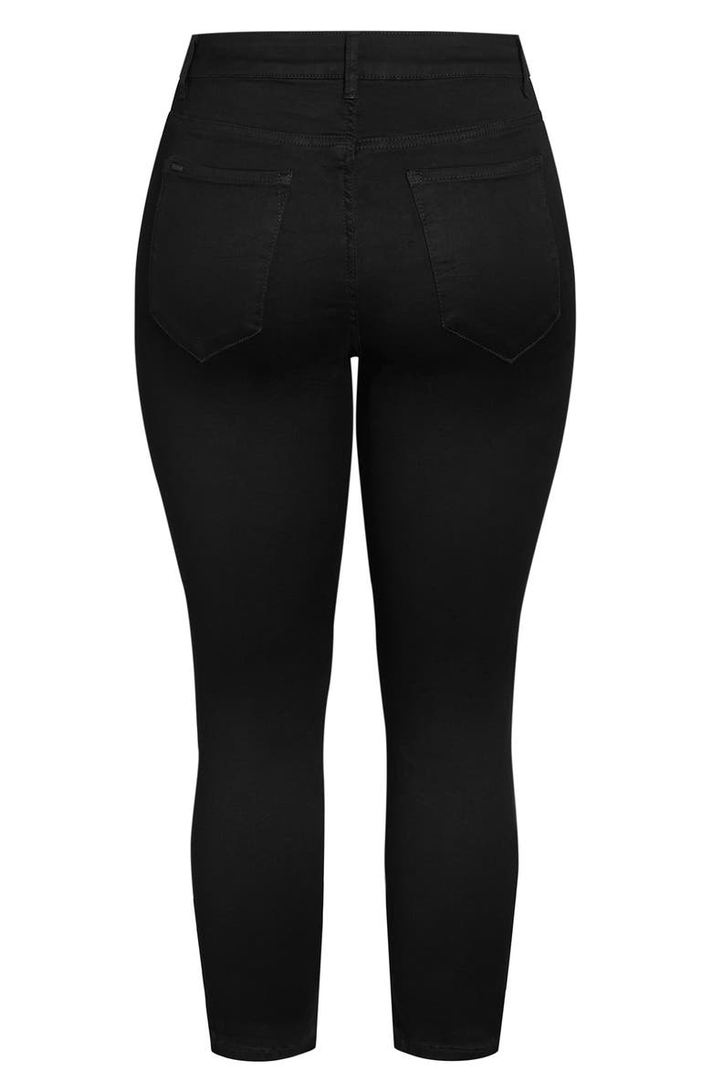 City Chic Harley Renegade High Waist Crop Skinny Jeans, Alternate, color,