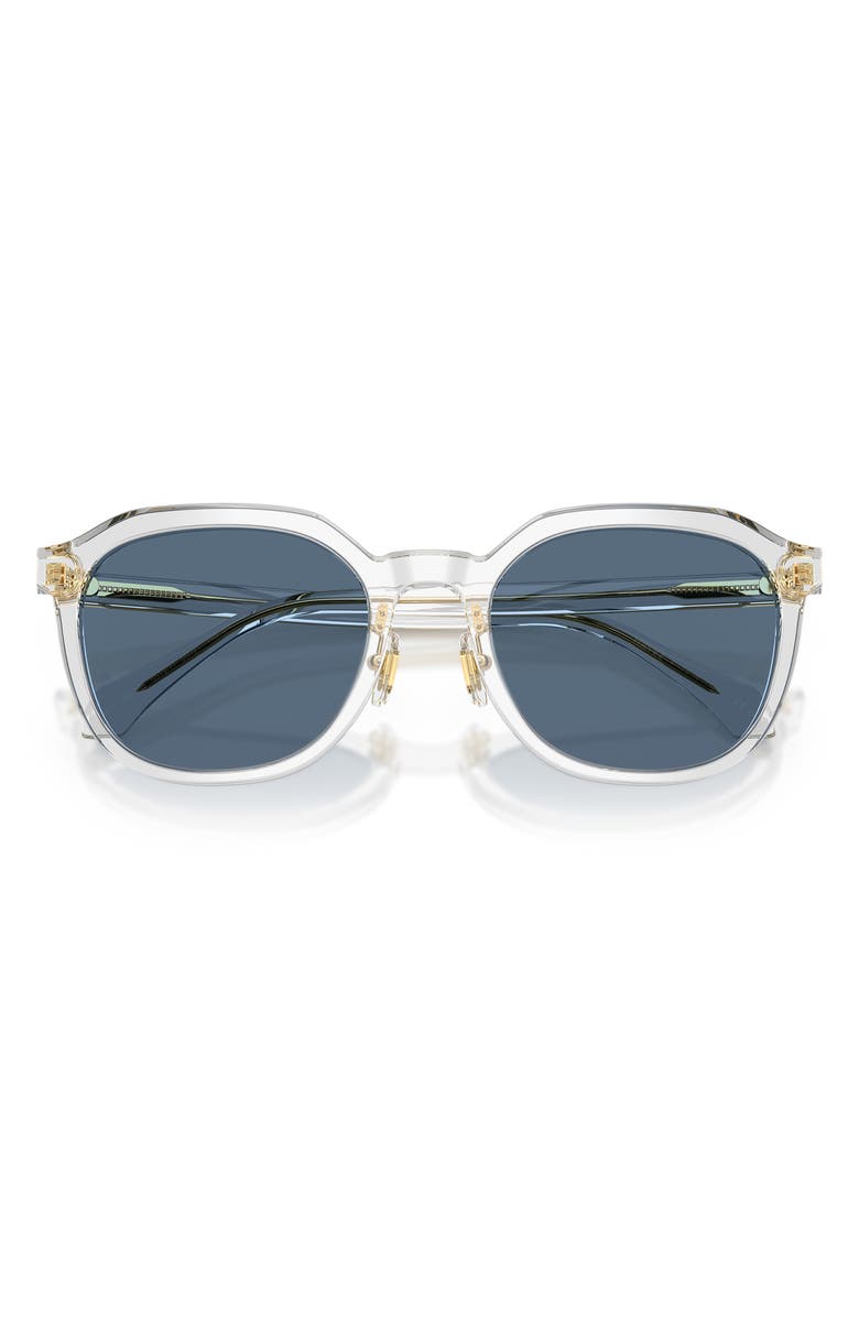 Versace 55mm Phantos Sunglasses, Alternate, color, Transparent Grey