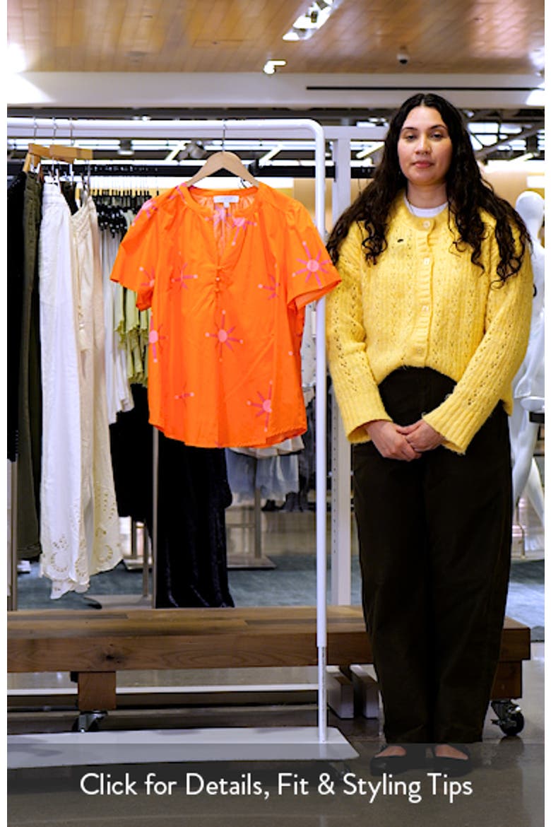 Karani Starburst Xoey Split Neck Top video