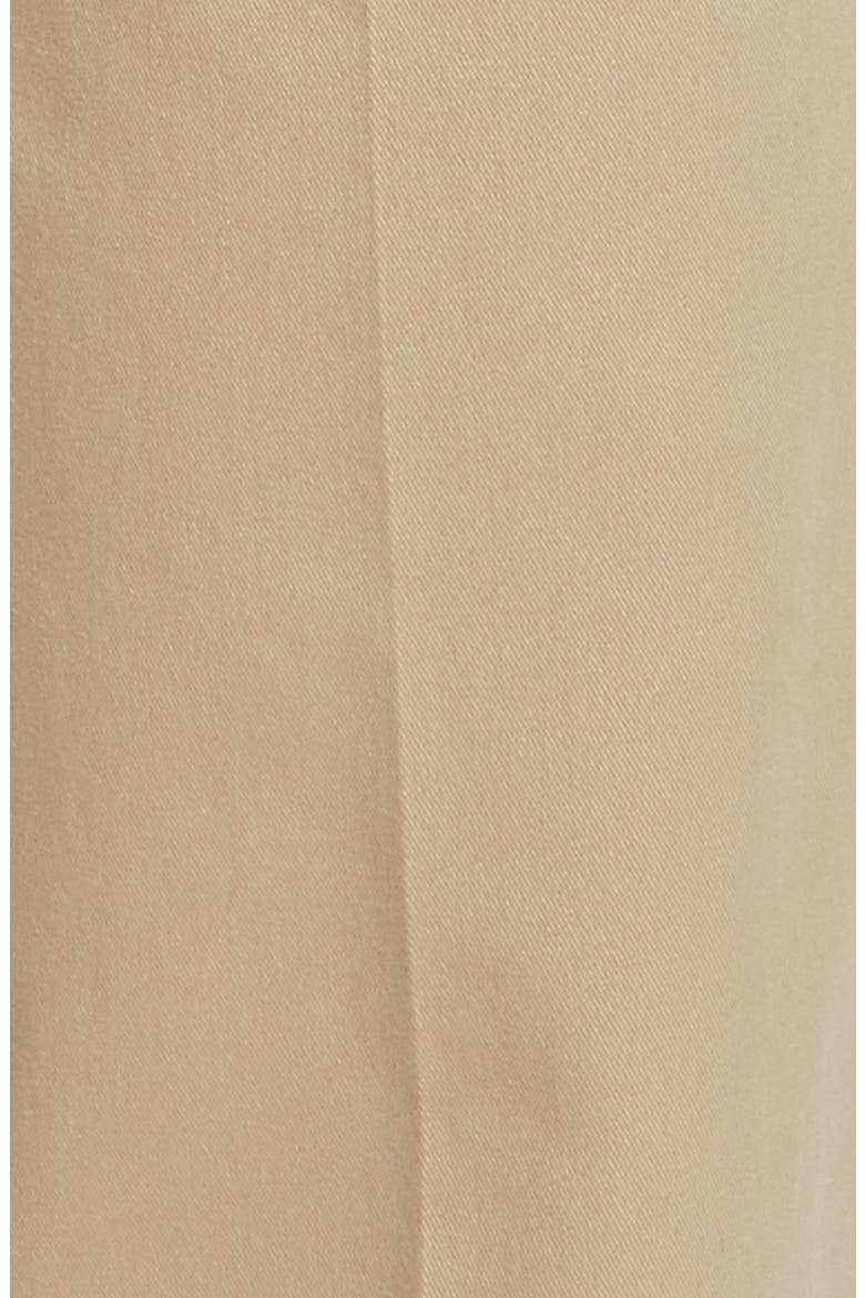 Charleston Flat Front Stretch Twill Chino Pants, Alternate, color, KHAKI