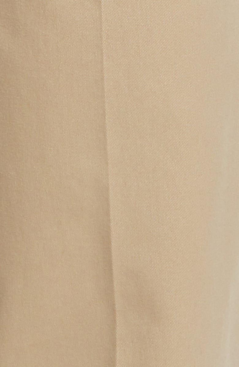 Berle Charleston Khakis Flat Front Stretch Twill Pants, Alternate, color, Khaki