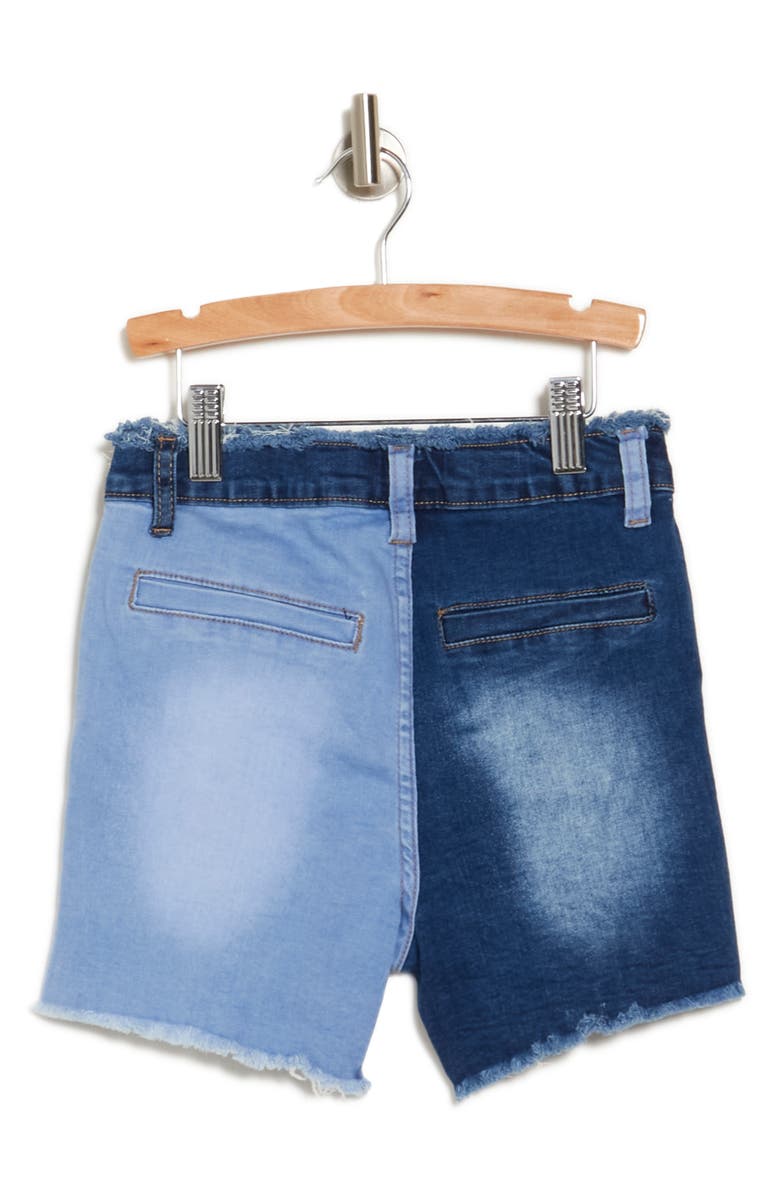 Joe's Kids' Hailey Two-Tone Frayed Denim Shorts, Alternate, color,