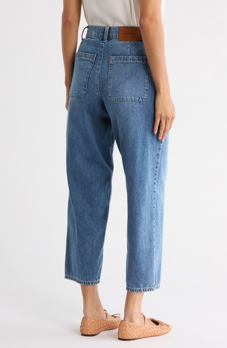 Lucky Brand High Waist Wide Leg Crop Jeans, Alternate, color, Diamona
