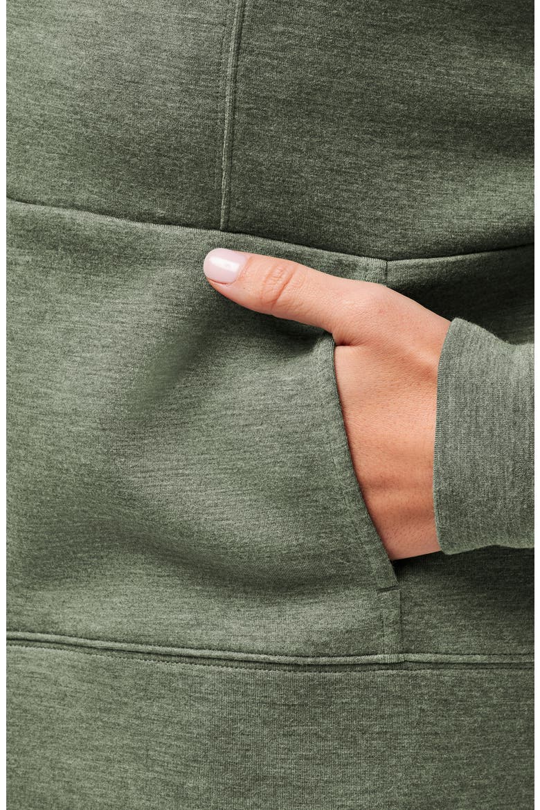 Skyloft Half Zip Top, Alternate, color, HEATHER AGAVE GREEN