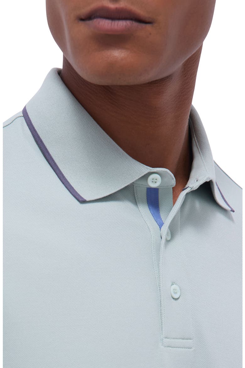 Tipped Piqué Polo, Alternate, color, MINT