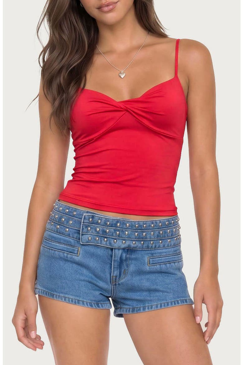 Pyper Twisted Twist Front Camisole, Main, color, RED
