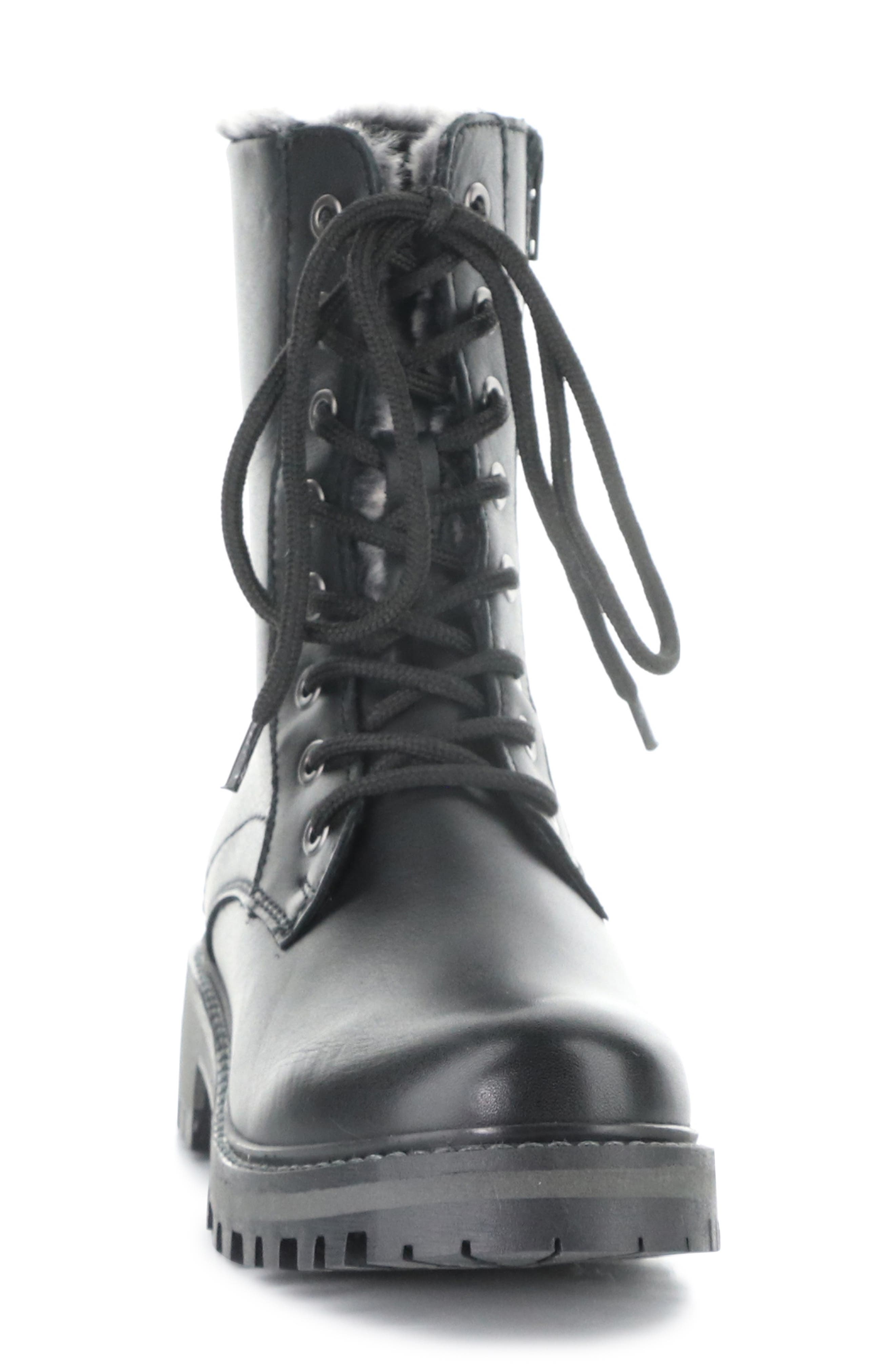 Bos. & Co. Asher Waterproof Faux Fur Bootie, Alternate, color, Black