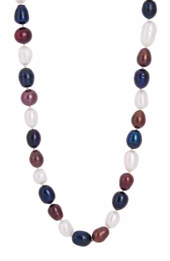 SAVVY CIE JEWELS 7-7.5mm Multicolor Freshwater Pearl Necklace