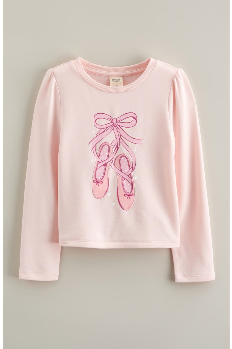 Kids' Ballet Long Sleeve Cotton Graphic T-Shirt, Main, color, PINK BALM BALLET SHOES