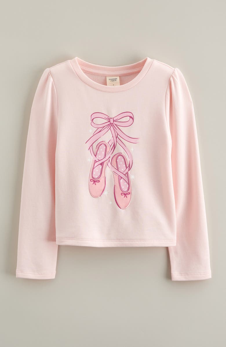 Tucker + Tate Kids' Ballet Long Sleeve Cotton Graphic T-Shirt, Main, color, Pink Balm Ballet Shoes